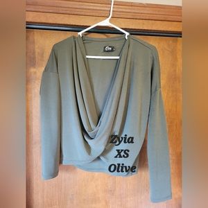 NWOT Zyia Olive Top
